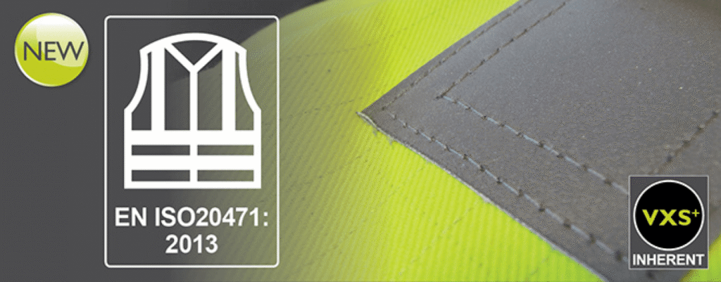 High visibility safety vest details