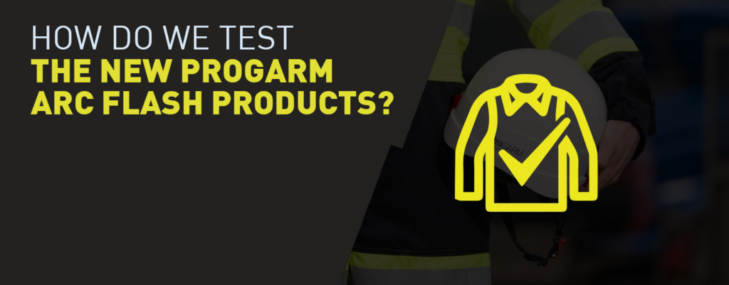 Testing new arc flash safety products.