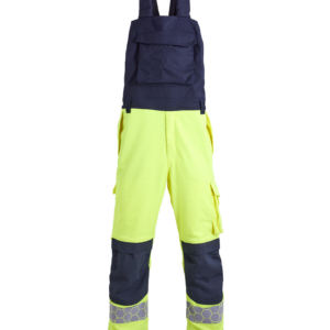 Worker in high-visibility safety clothing