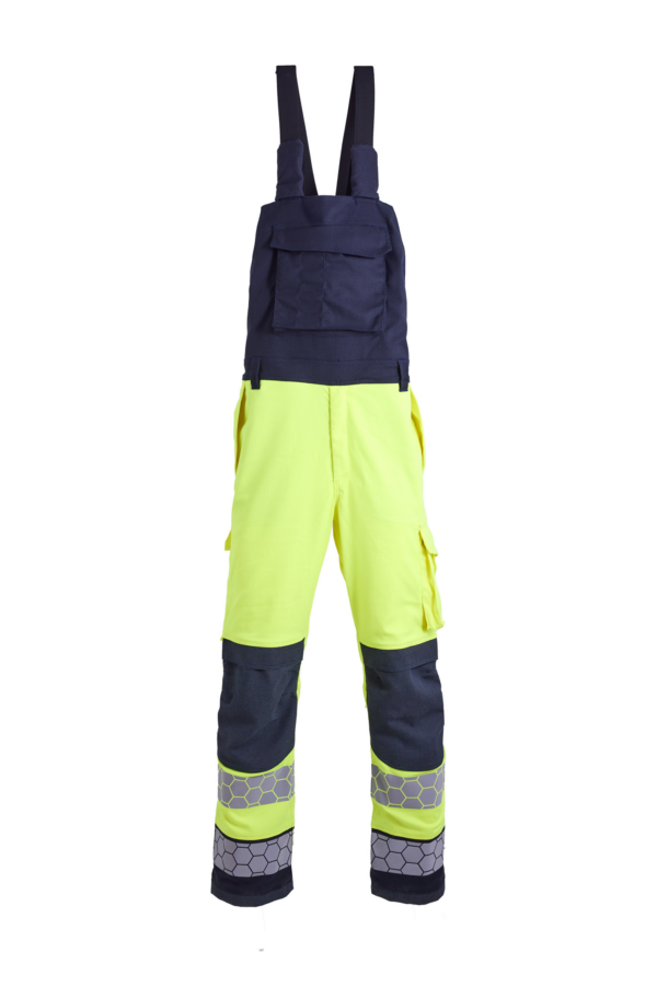 Worker in high-visibility safety clothing